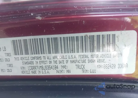 2018 Ram 1500 Laramie 4X4 6'4 Box from USA, damaged, VIN 1C6RR7VM8JS354184
